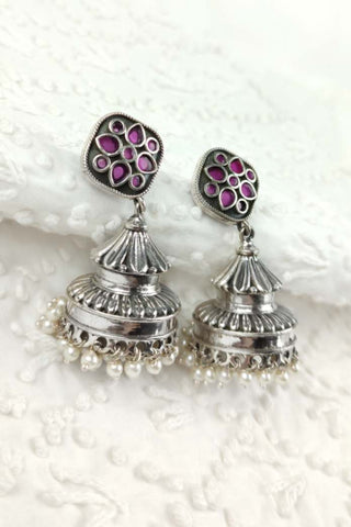 oxidised jhumka || oxidised earrings jhumka - Johny Silver