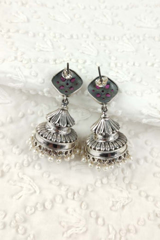 oxidised jhumka || oxidised earrings jhumka - Johny Silver