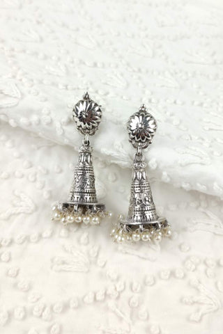 earrings jhumka style - Johny Silver