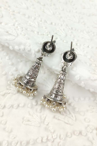 earrings jhumka style - Johny Silver