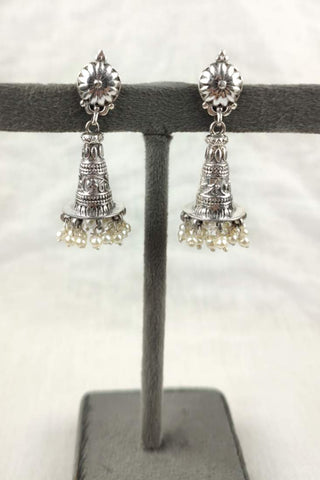 earrings jhumka style - Johny Silver