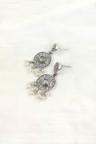 crystal stone earrings - Johny Silver