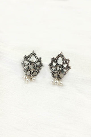 stud earrings for women || antique stud earring - Johny Silver