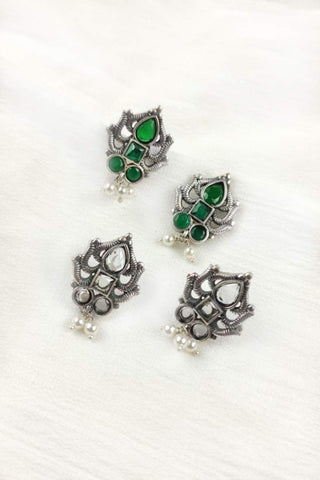 stud earrings for women || antique stud earring - Johny Silver