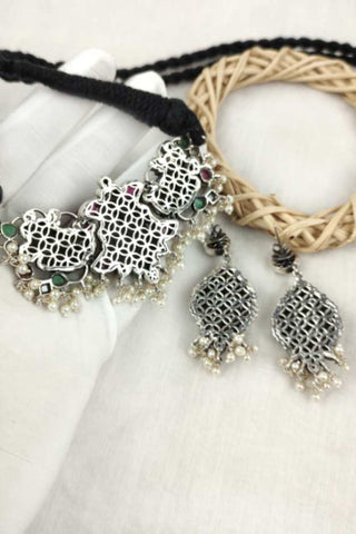 temple choker necklace online - Johny Silver