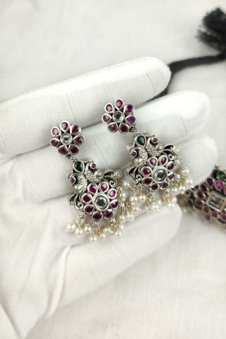 peacock design choker necklace - Johny Silver