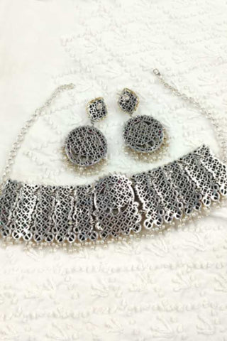 traditional antique choker necklace gold - Johny Silver