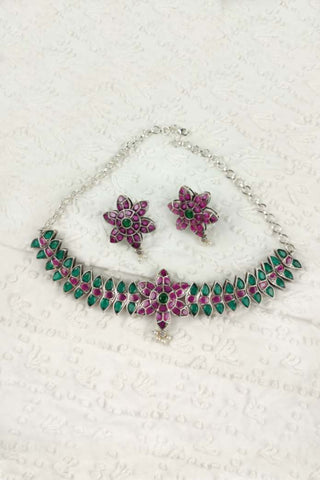 bollywood choker set - Johny Silver