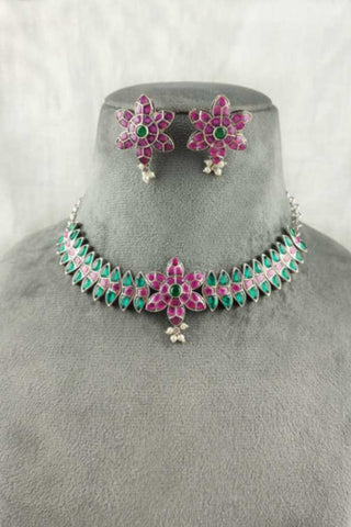bollywood choker set - Johny Silver