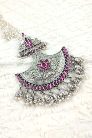 ruby pendant necklace | | 925 silver locket and chain - Johny Silver