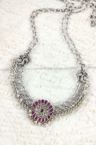 antique fancy pendant set | | half moon pendant - Johny Silver