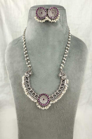 antique fancy pendant set | | half moon pendant - Johny Silver