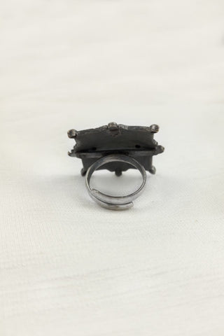 oxidised ring for women - Johny Silver