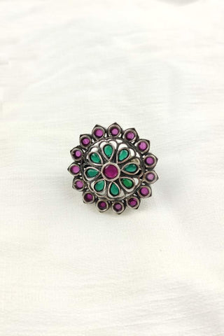 women's flower ring - Johny Silver