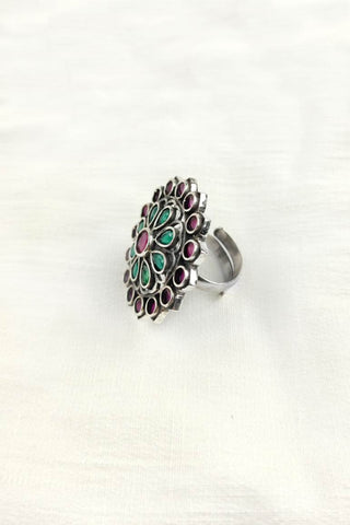 women's flower ring - Johny Silver