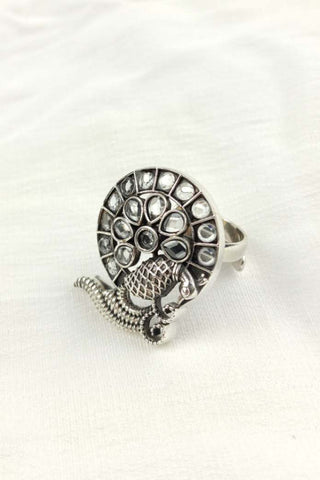 peacock ring for ladies - Johny Silver