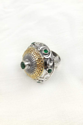 silver dome ring womens - Johny Silver