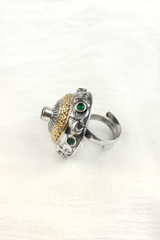 silver dome ring womens - Johny Silver