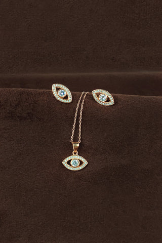 evil eye pendant | cubic zirconia pendant - Johny Silver