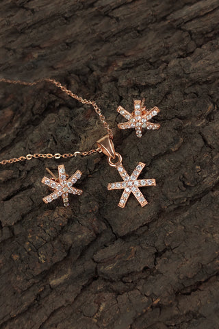 star of david pendant | rose gold pendant necklace - Johny Silver