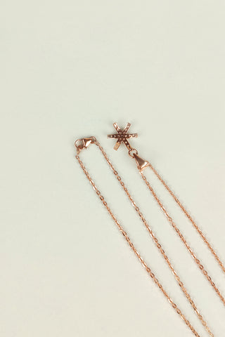 star of david pendant | rose gold pendant necklace - Johny Silver