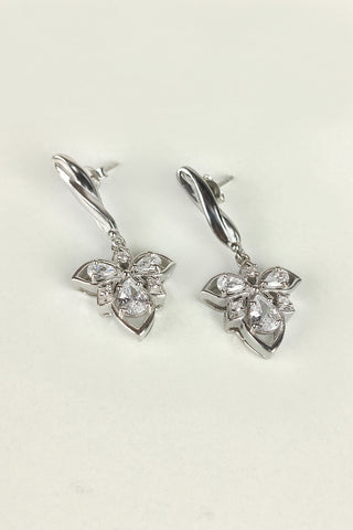 zirconia earrings | drops & danglers earrings - Johny Silver
