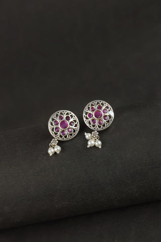 round shape earrings || earrings for round face - Johny Silver