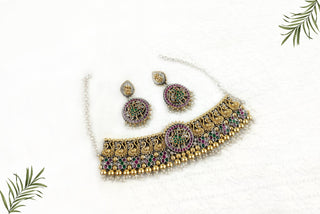 Antique silver choker web banner jaipur jewellery wholesale