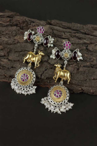 long dangle earrings silver