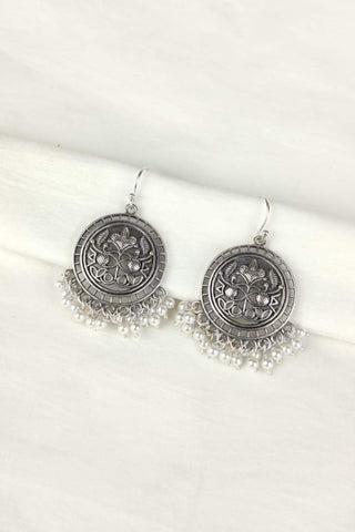 hook earrings circle - Johny Silver