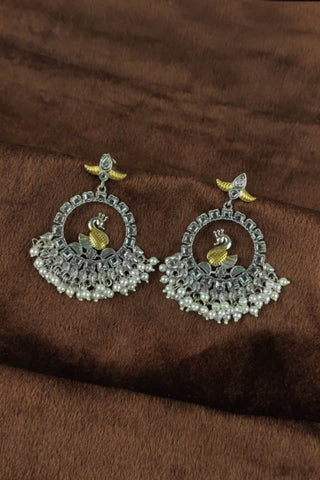 antique chandbali earrings - Johny Silver