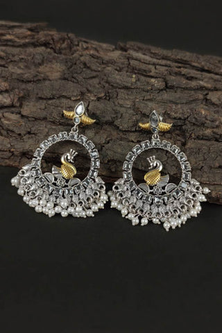 antique chandbali earrings - Johny Silver