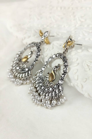 antique chandbali earrings - Johny Silver