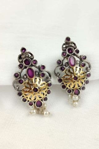 dual tone earrings