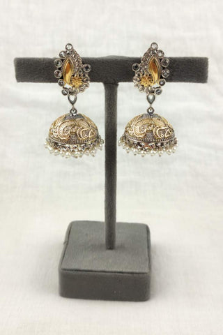 antique jhumka earrings gold