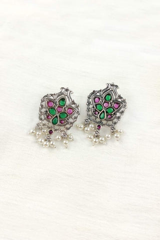 designer stud earrings - Johny Silver