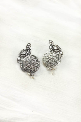 antique peacock earrings 