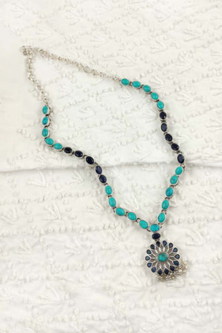 silver turquoise necklace