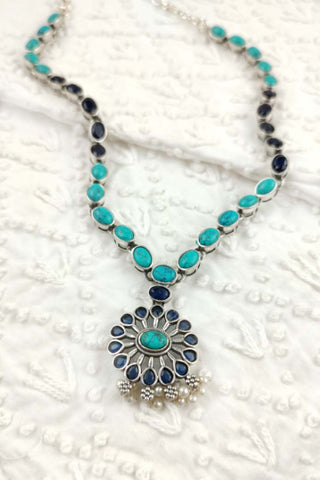 sterling silver turquoise necklace