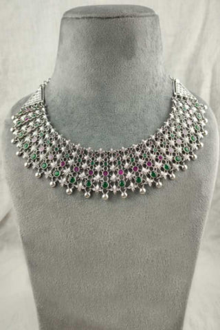 multi coloured gem necklace